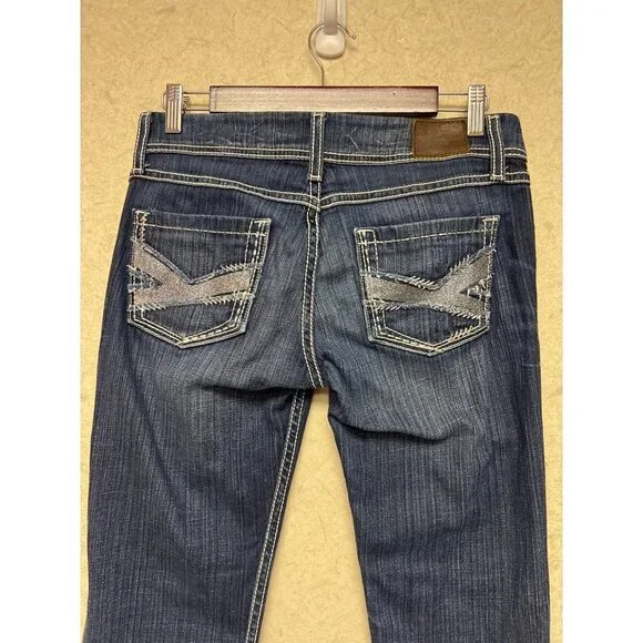 BKE Starlite Mid Rise Denim Blue Jeans Cut Off Pants Women's Size 28 - Picture 8 of 13